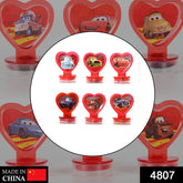 Kids' car stamp set, 6 stamps, ideal for playtime